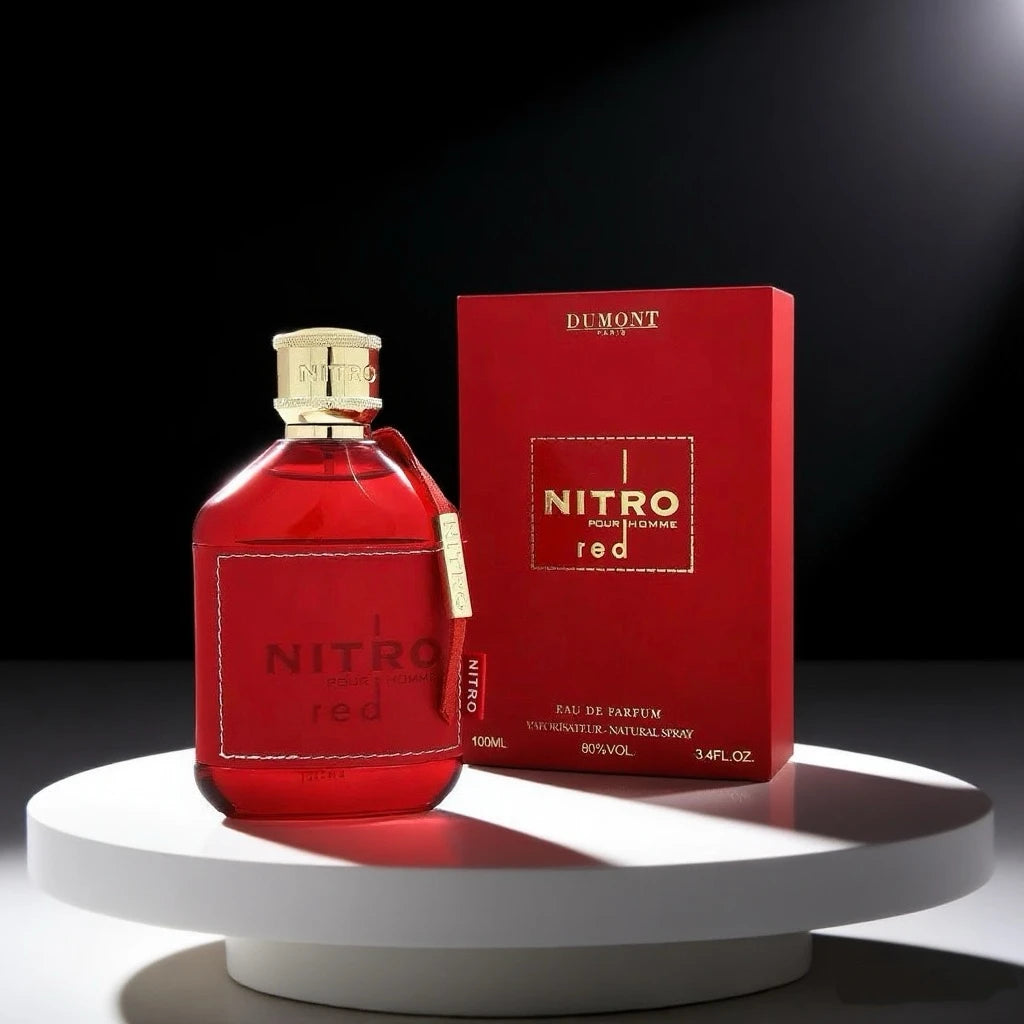NITRO RED Eau de Parfum for Men - Fruity, Woody & Floral Fragrance, Luxury Long Lasting Cologne & Body Spray, Ideal gift,100ML