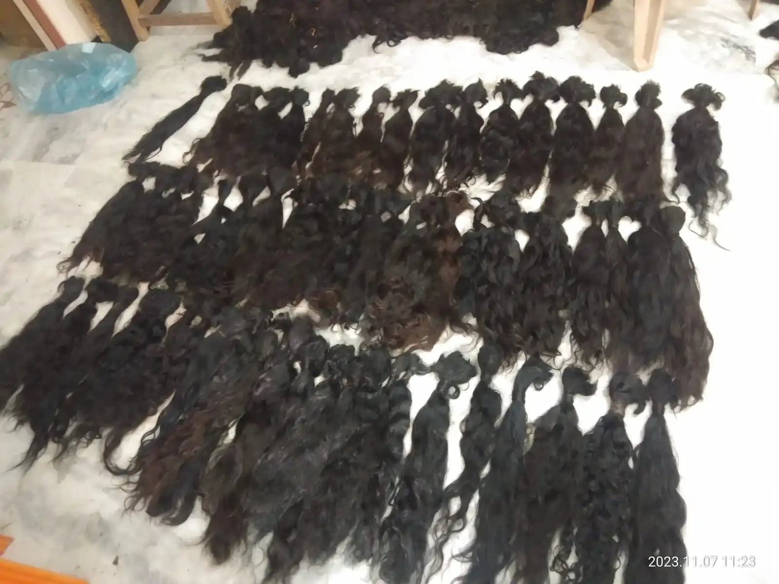 Wholesale 12A Cuticle Aligned Virgin Remy Single Donor Indian Hair Extensions Premium High Weft Light Color Unprocessed