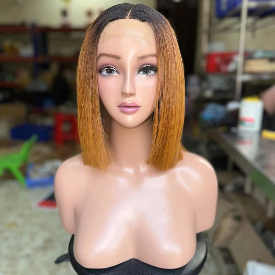 100% Remy Human Hair Bob Wigs Double Drawn Raw Vietnamese Hair Dyed Black Loose Deep Wave Natural Wave Virgin Extensions for