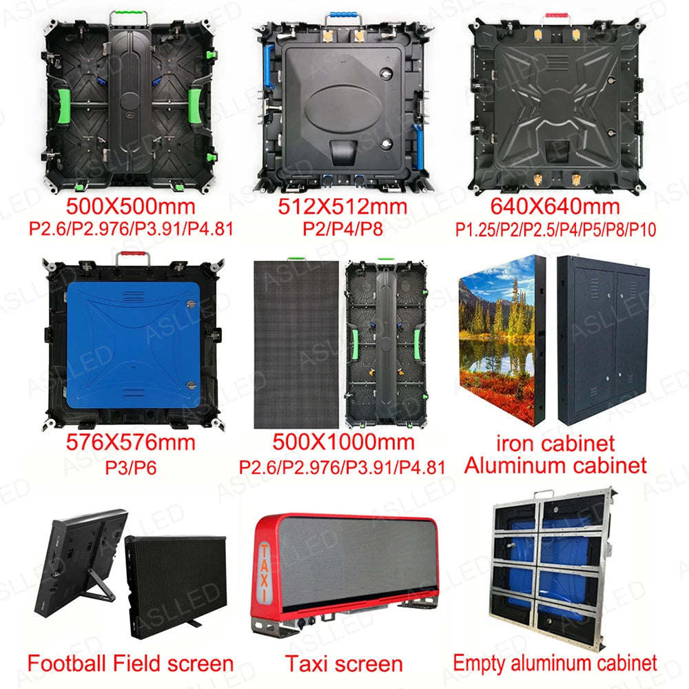 LED stage rental screen 500X1000mm panel P3.9 outdoor high brightness LED matrix screen factory customization
