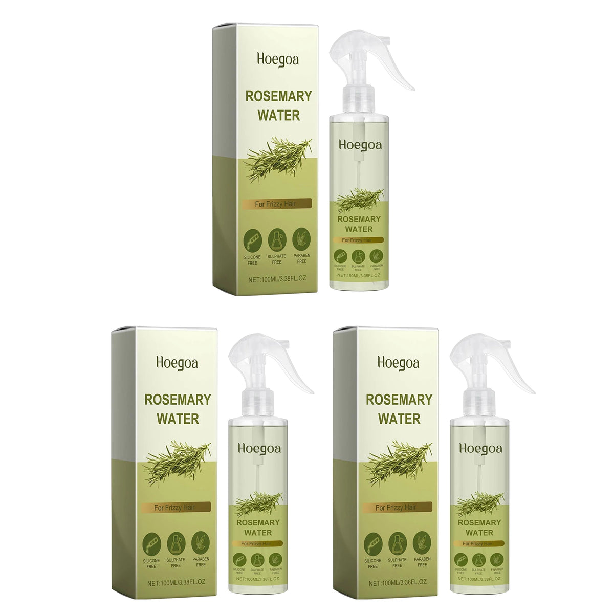 Rosemary Hair Care Spray Mint Tea Tree Extract Oil Control Refreshing Non Greasy Scalp Nourishing Smooth Shine Hydrating Hair Mist