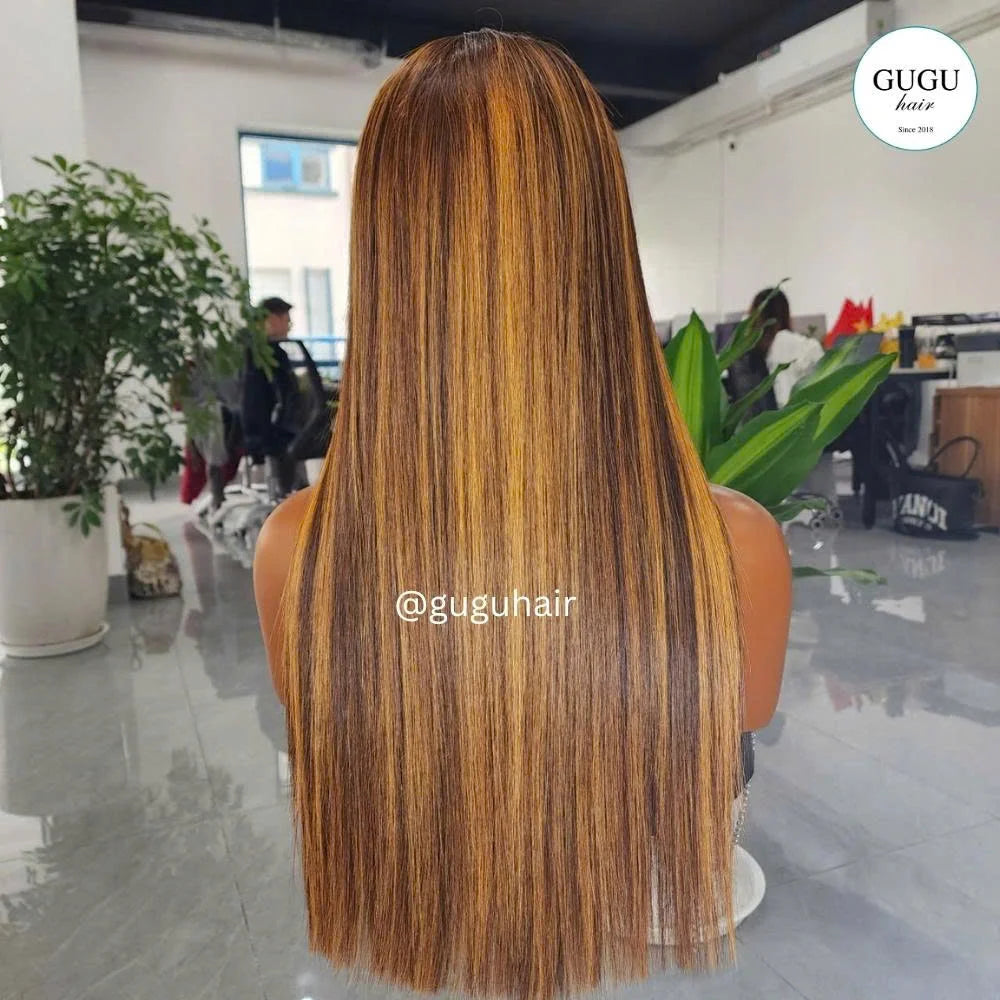 Super Double Drawn HD Lace Transparent Lace Front Wigs Vietnamese Virgin Human Hair Straight Density 250 Glueless
