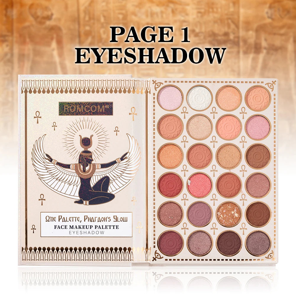 5-Page All-in-One Makeup Book Eye Shadow Powder Blusher High Gloss Powder Facial Mask Lip Gloss Mascara Essence Eye Black