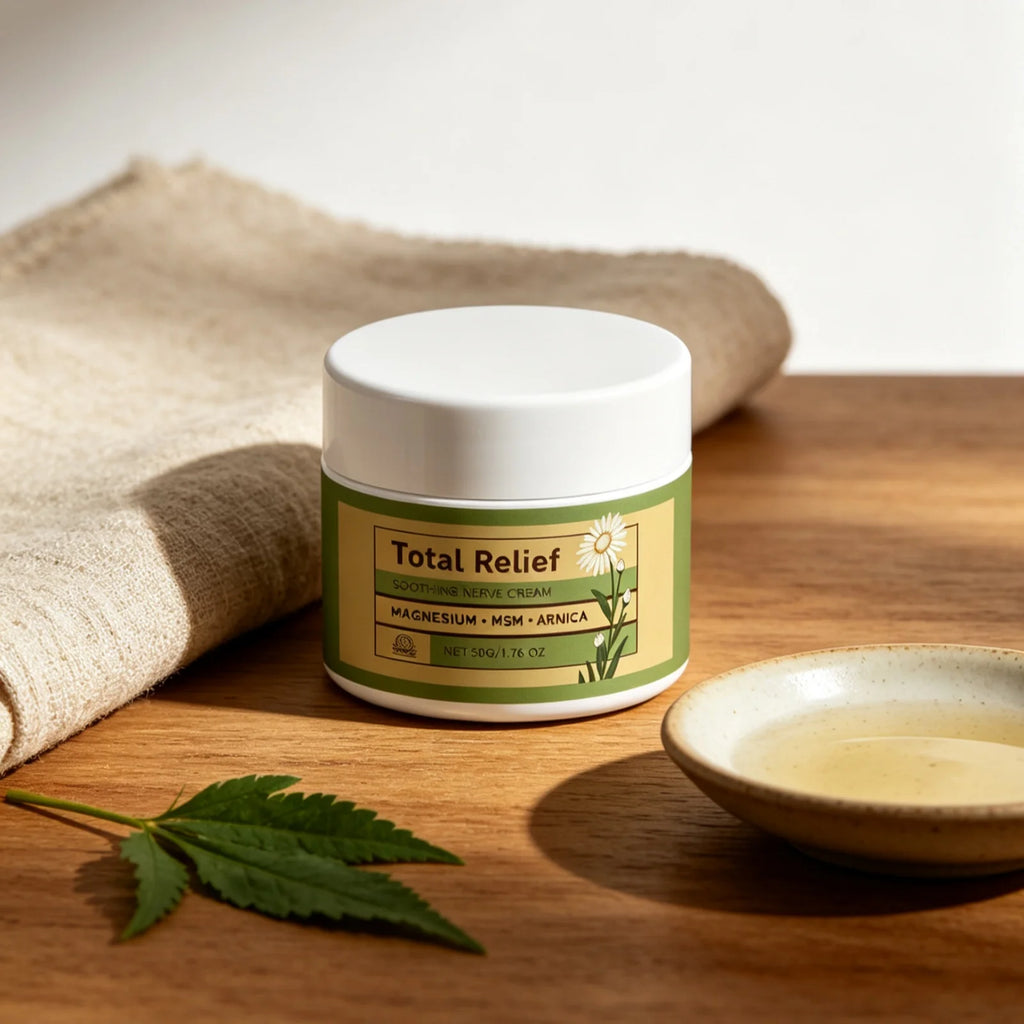 Total Relief Soothing Nerve Cream Deep Nourishing Skin Prevents Dryness Reduce Tightness Long Lasting Hydration Skin Relief Balm