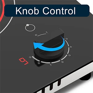Karinear Portable Electric Cooktop, Electric Stove Single Burner Ceramic Cooktop with Touch Control, Child Safety Lock, Timer, Residual Heat Indicator, Overheat Protection, 1800W 110V Infrared Burner | Ceramic Cooktop, Sensor