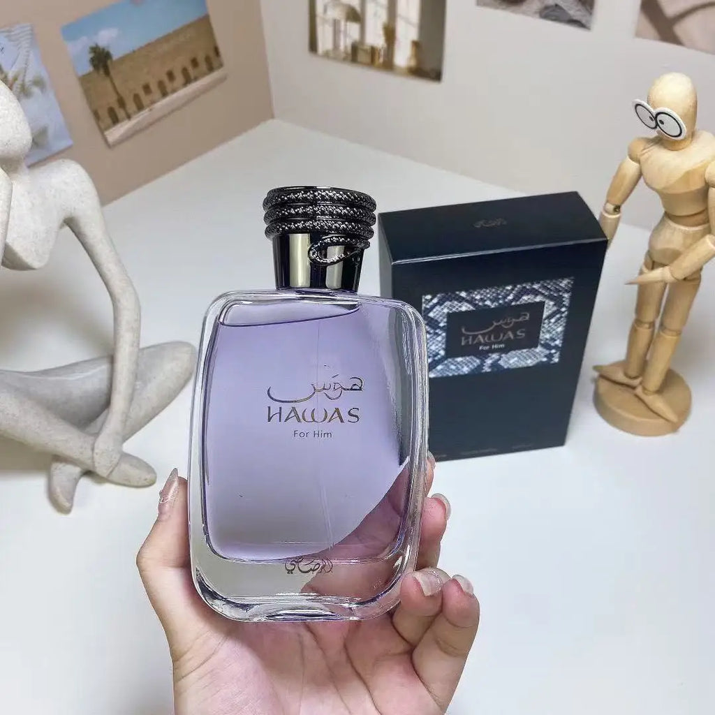 Hawas For Him Purple Edition Eau de Parfum 100ml 3.38fl.oz Men Woody Spicy Long Lasting Fragrance