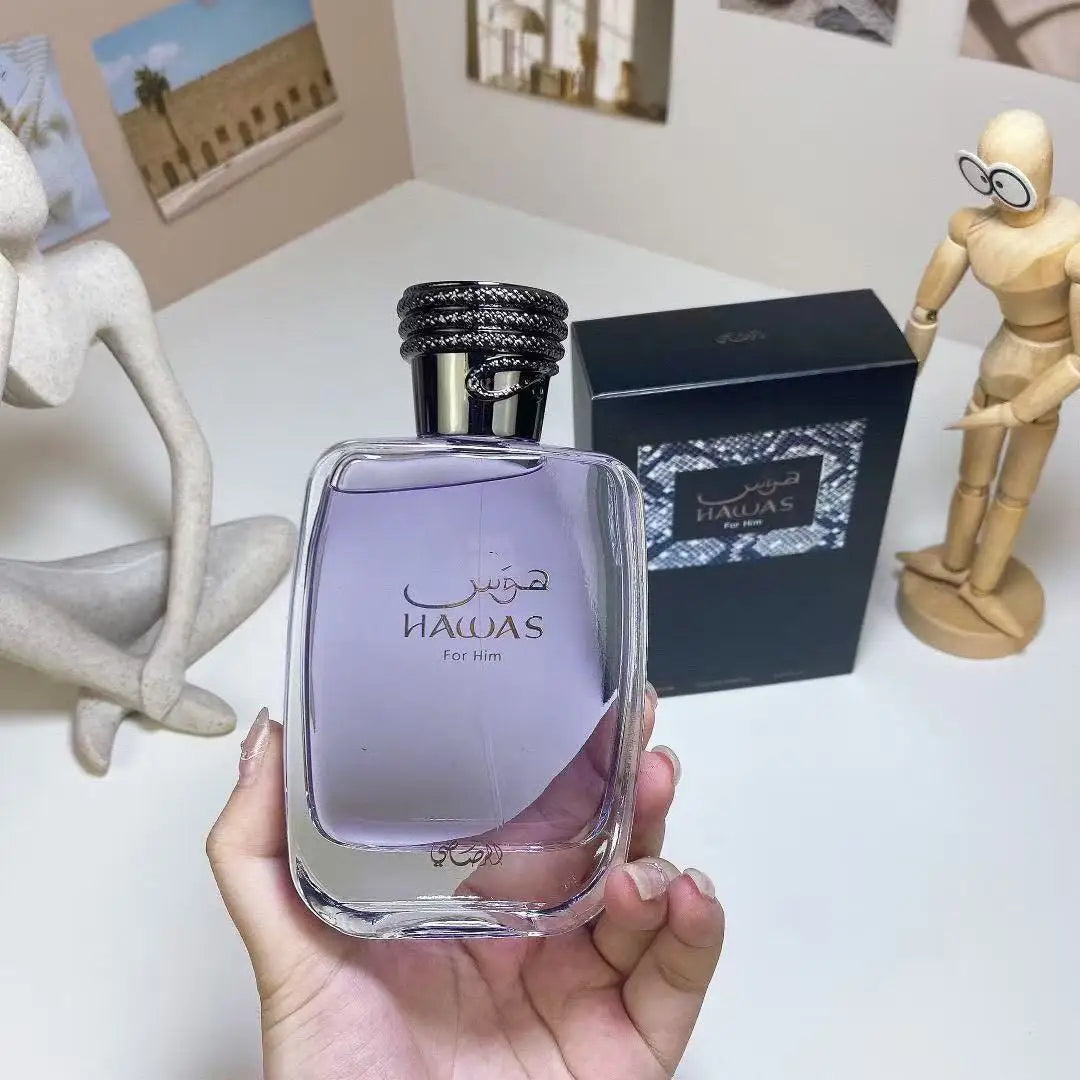 Hawas For Him Purple Edition Eau de Parfum 100ml 3.38fl.oz Men Woody Spicy Long Lasting Fragrance