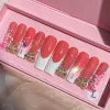 10Pcs Colors Wholesale Hand Paint Gel Best-selling Beautiful Luxury Customized Handmade Press on Nails