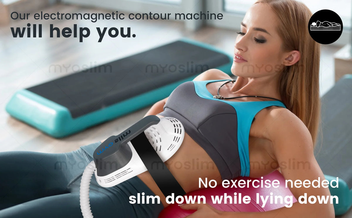 New RF MYOslim Sculpt Machine EMS Body Sculpting Weight Loss Massager Device Electromagnetic Fat Slimming Muscle Stimulation