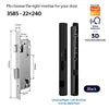 Ip66 Tuya Security Glass Sliding Door Lock Electronic Fingerprint Face Recognition Smart Door Lock Digital Lock for Slide Door