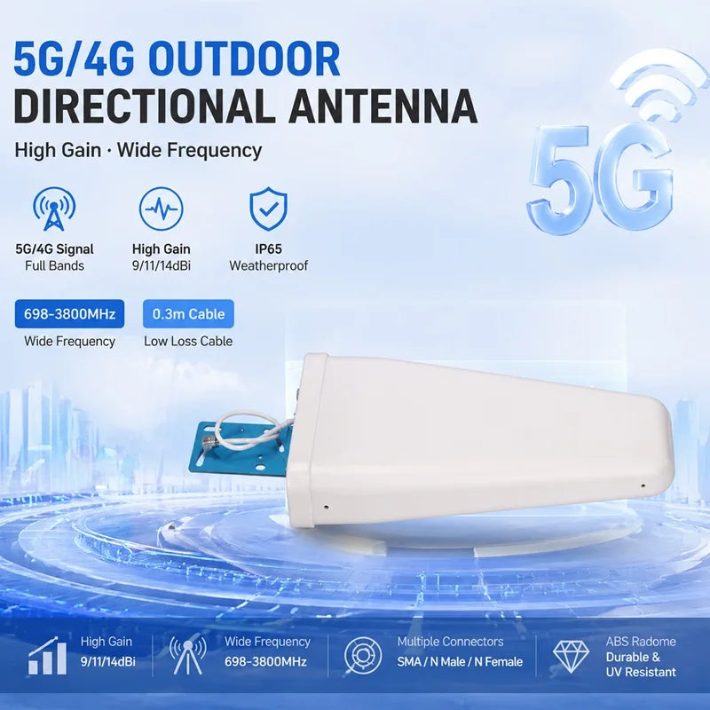 Directional Antenna 700 2700 3800 MHz Yagi High Gain 3G 4G  LTE Wi-Fi Directional Antenna LDPA Cell Phone Booster  Repeater