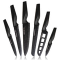 6PCS/ Astercook Knife Set, star Kitchen Knives Sets with Blade Guards, Dishwasher Safe, German High Carbon Stainless Steel