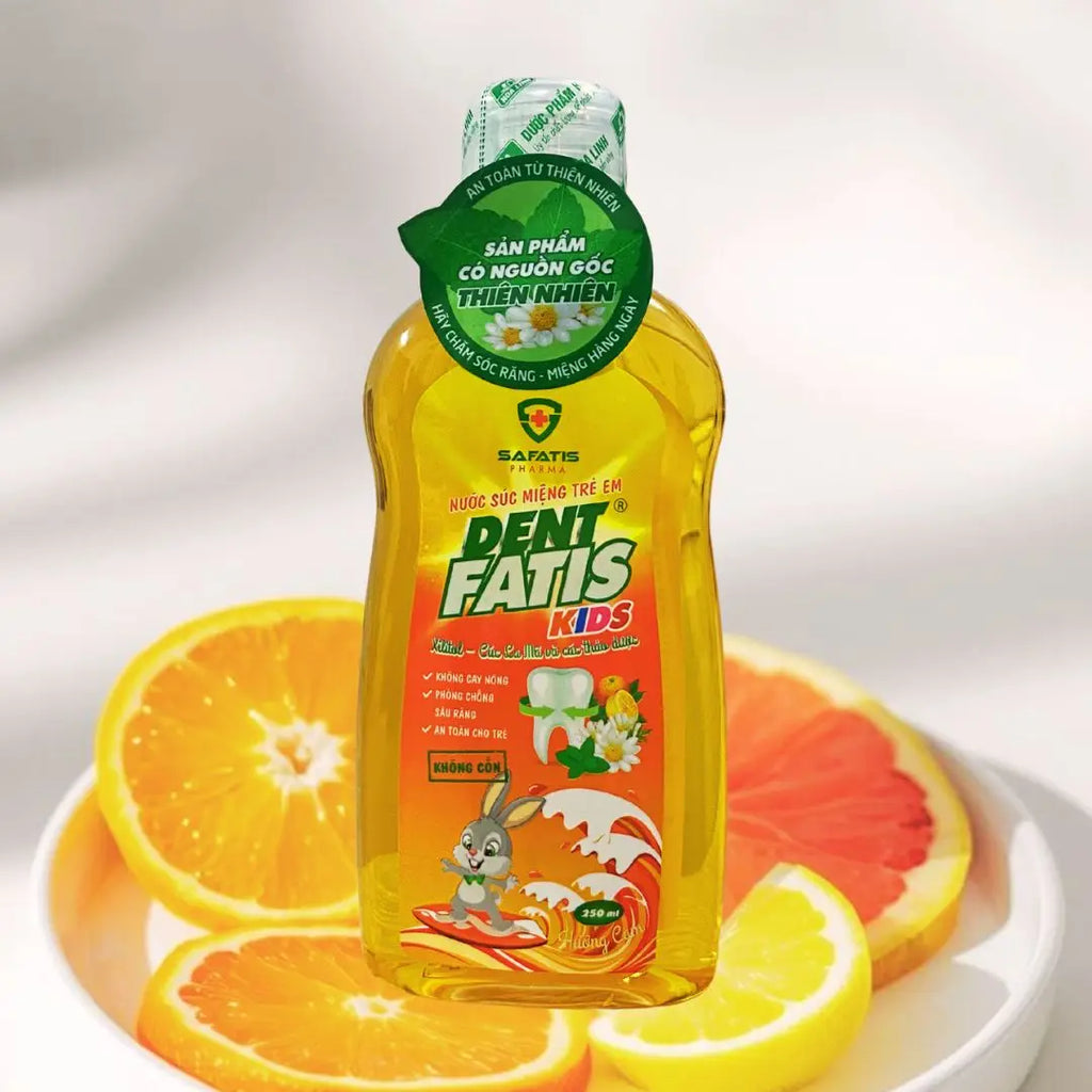 Herbal Kids Mouthwash Natural Fresh Breath Oral Care Anti-Bacteria Safe Daily Herbal Rinse