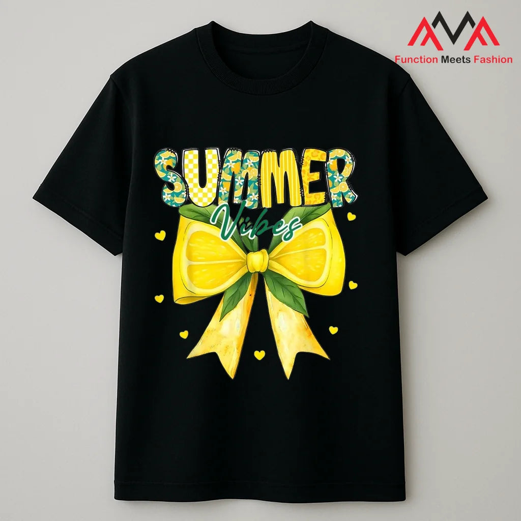 Custom Black Cotton Front Short Sleeve Casual T-Shirt Print Unisex OEM ODM Factory Supply