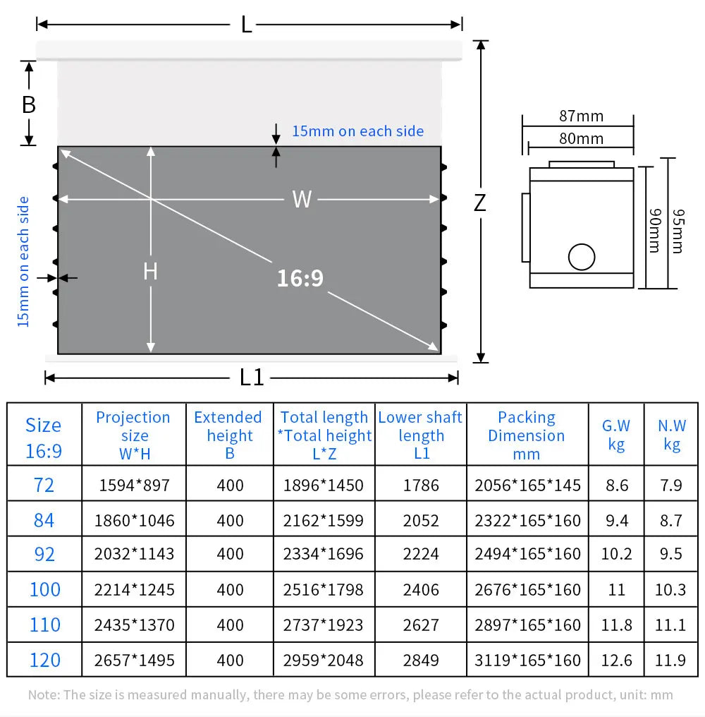 Floating Screen Electric Projection Screen ALR Photonic Screen Home 100 inch Hidden Automatic Lifting 4K Ultra High Definition