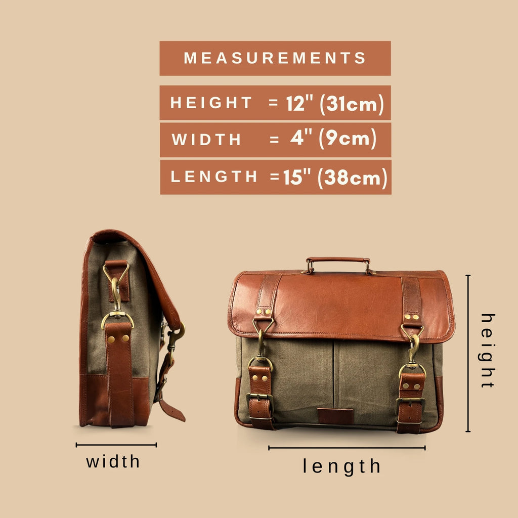 High Quality Vintage Genuine Leather Men's Laptop Messenger Sling Bag Portable Casual Style with Magnetic Snap Artists Creation
