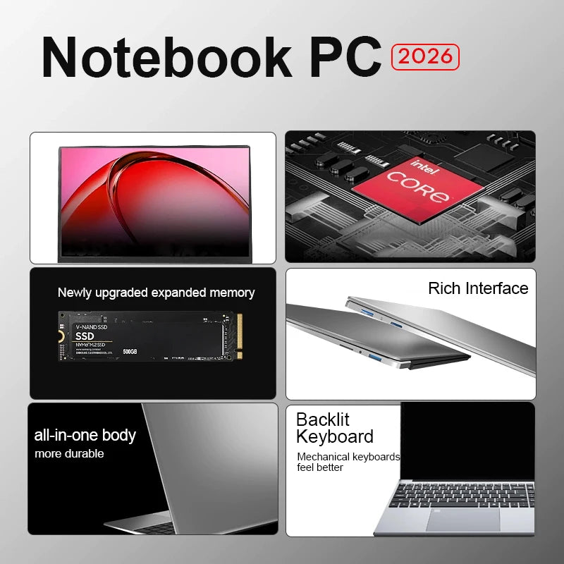 Windows 11 Gaming Computer Intel core i9-10980HK Office Study Laptop 15.6 Inch 16GB RAM 1TB SSD Fingerprint Unlock Notebook