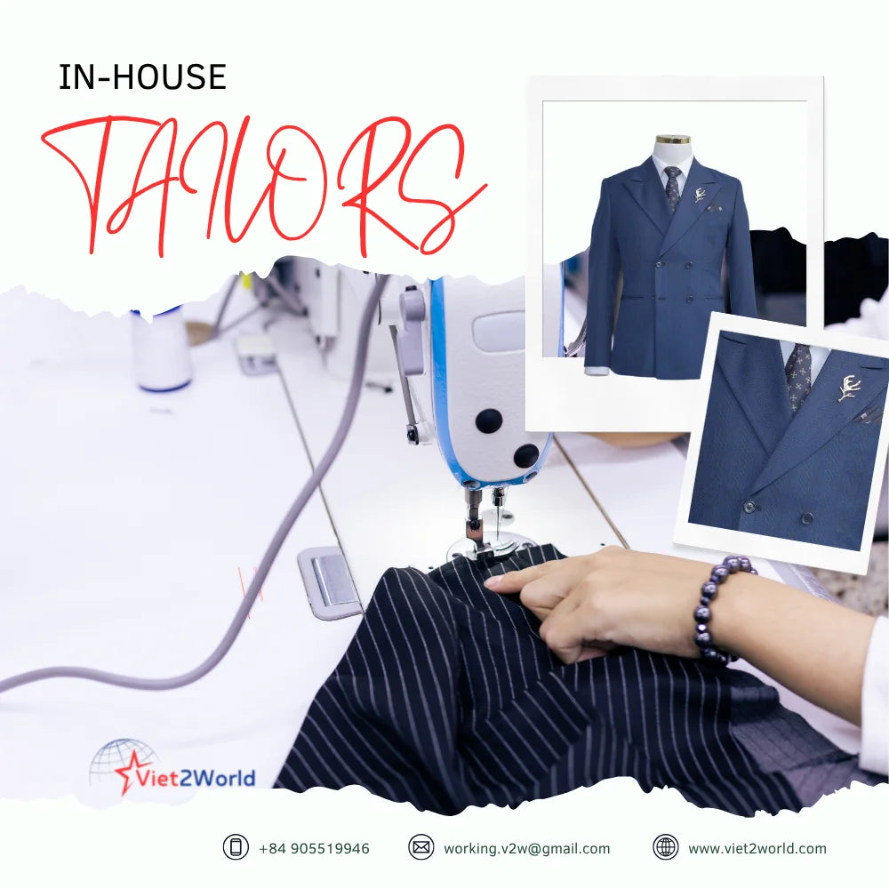 Men's Stock Front Office Wedding Uniform Anti-Static Vietnamese Suits