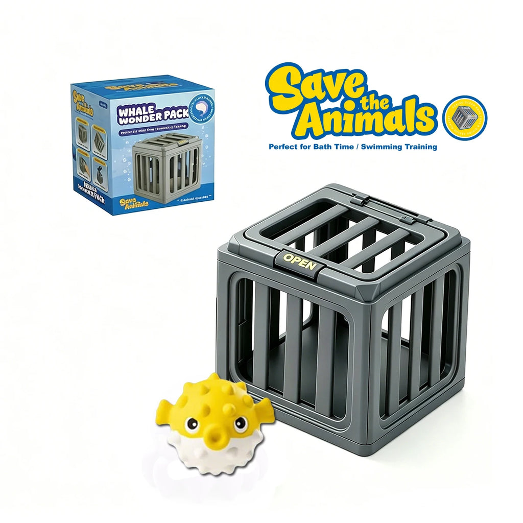 NEW Fish Box Swimming and Diving Toys, Child Adult Pool Party Toys, Toddler Floating Animals Bath Toys,  Birthday Christmas Gift
