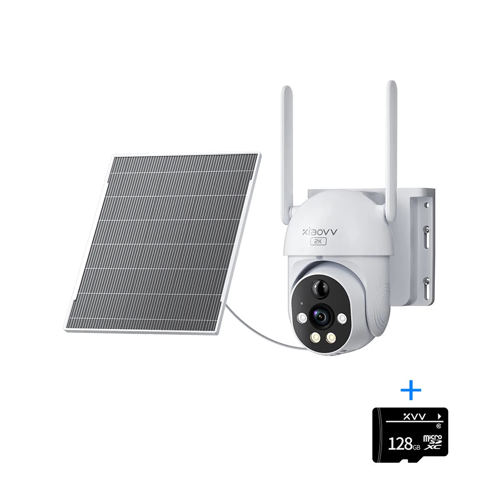 6MP Solar Camera Wifi Surveillance Security Cameras Home Protection Battery Cameras IP65 Waterproof  PIR Detect Two Way