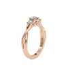 Classic Brilliant Cut Lab Grown Diamond 3 Stones 0.4ct IGI/ Certified 14K/24K Solid Gold Silver Plated Luxury Engagement Ring