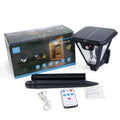 Automatic 5W LED Solar Lamp Outdoor Gardens Warm White Light IP65 Waterproof PC Body DC Power Supply ROHS Certified Wall Mount