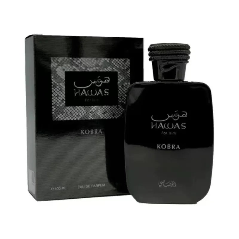 Hawas For Him Kobra Eau de Parfum 100ml 3.38fl.oz Men Woody Spicy Long Lasting Fragrance
