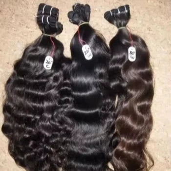 100% Raw Unprocessed Virgin Cuticle Aligned Indian Hair Extensions 12" 14"  One Donor Loose Wave Bundles Light Color Raw Hair