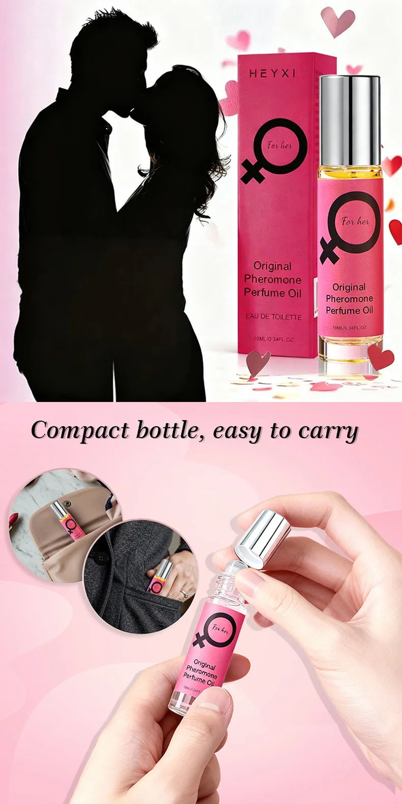 Alcohol-Free Roll-On Perfume for Women Natural Floral Scent Long-Lasting Mild Fragrance Portable and Elegant Daily Body Perfume