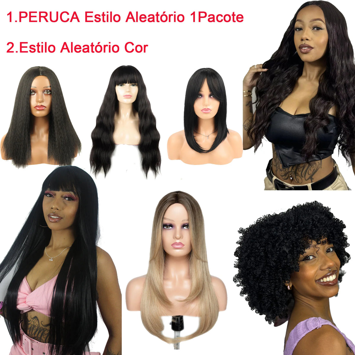 Peruca Longo Lisa Cabelo Fibra Orgânica Premium Moda Hair Colocação Fácil Desgaste Diário 70cm 270g "CELESTE"-MODA
