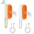 ELE-GATE USB Charge Rechargeable Pet Hair Removal Brush with Customizable Size Plastic Brush and Vaporizer