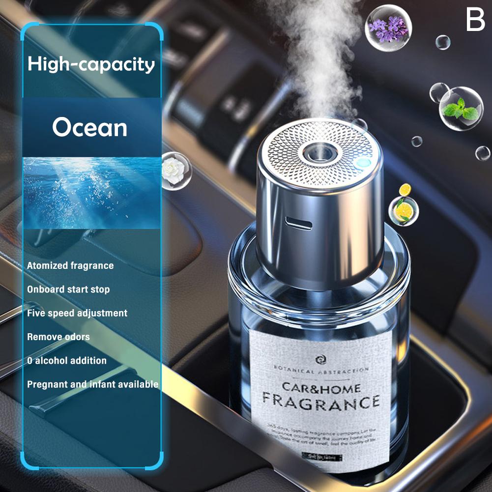 Car Mounted Intelligent Fragrance Spray Perfume Essential Oil Diffuser Humidifier Portable Car Bedside Fragrance Accessories