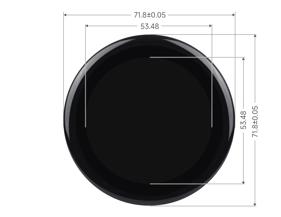 Waveshare ESP32-S3 2.1inch Capacitive Touch Round Display Development Board, 480×480, IPS, Supports WiFi & Bluetooth, 262K Color