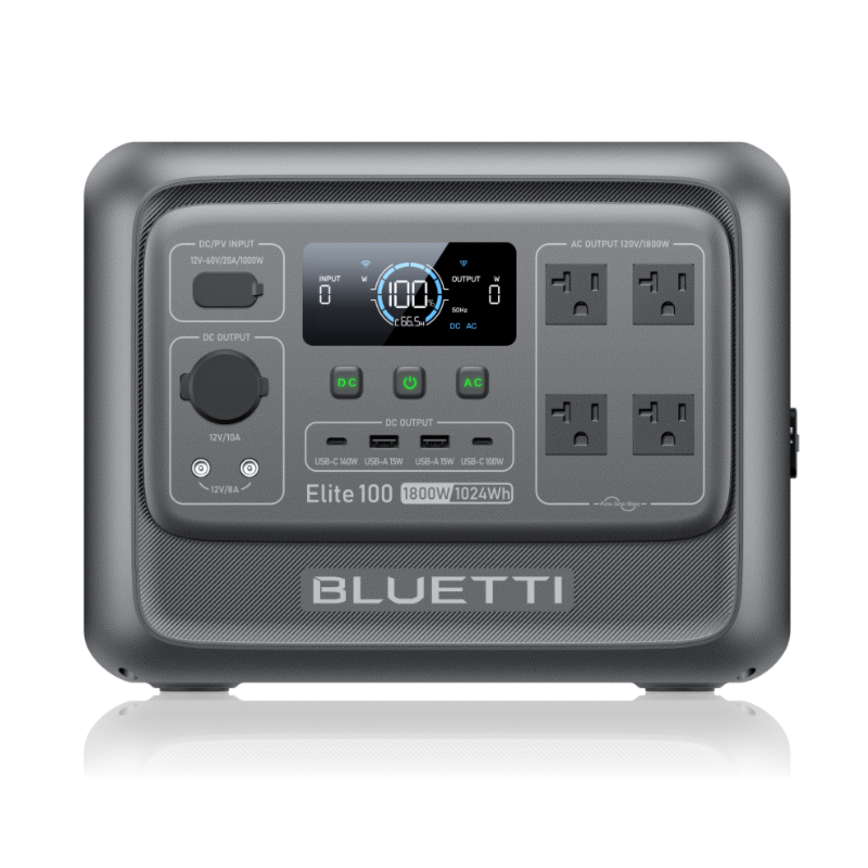 BLUETTI Elite 100 V2 Portable Power Station – 1800W / 1024Wh