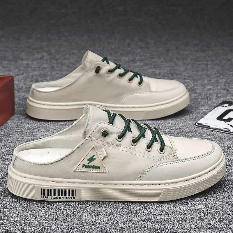 Men's Slip-ons Canvas Shoes Non-heel Casual Shoes Autumn Summer Slippers 2021 Original Fashion Male Sneakers Zapatos De Hombre