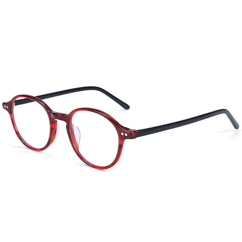ZENOTTIC XS Size Unisex Ultralight Acetate Small Round Eyewear Anti Blue Light Blocking Computer Glasses Fashion Optical Frame