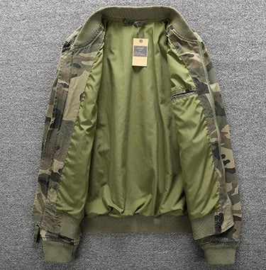 High Quality Men's  Flight Bomber Jacket Men's 2024 Top Quality Men Bomber Jacket Cotton Casual Camouflage Style