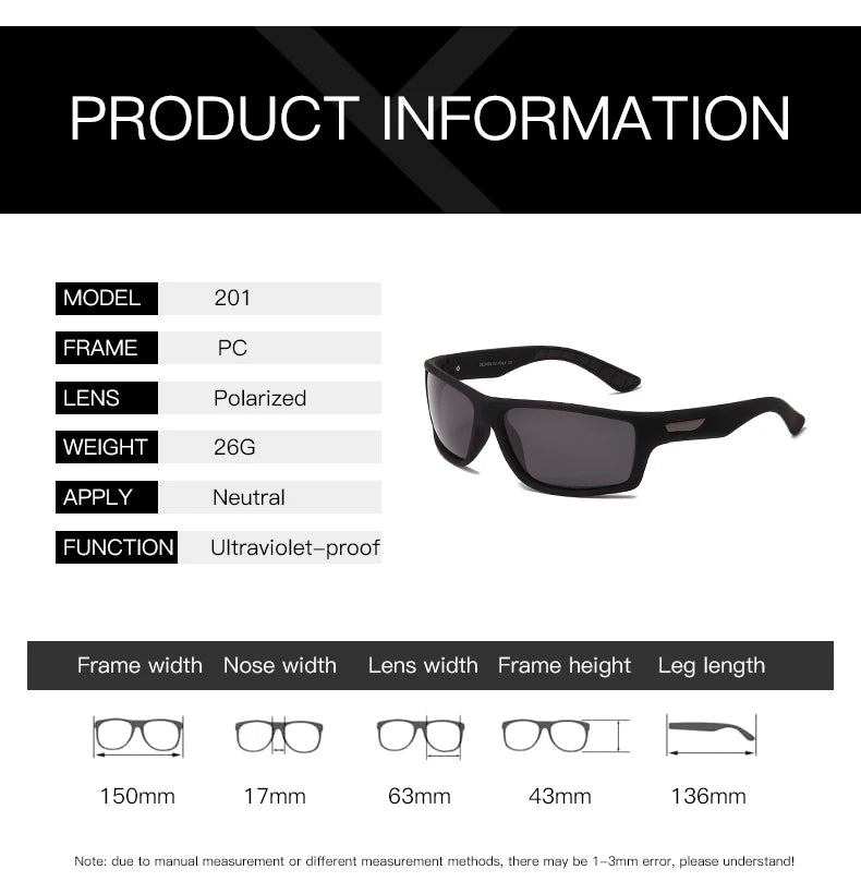 DOHOHDO New Luxury Polarized Sunglasses Men Car Driving Anti-Glare Sun Glasses For Male Colorful Film Series UV400 Gafas De Sol