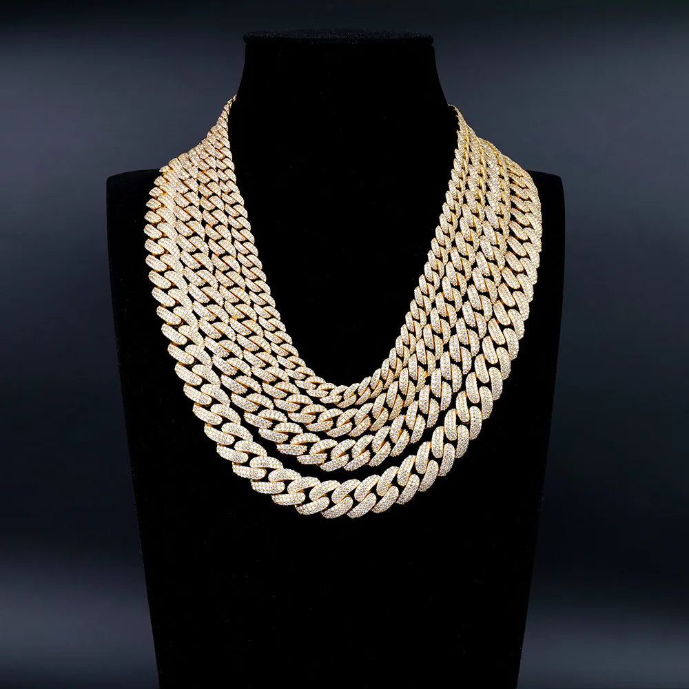 Local Stock Fast Shipping GRA Certificate Moissanite Diamond Hip Hop 925 Silver 8mm Cuban Link Chain