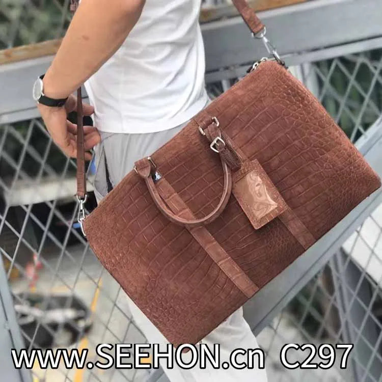 100% Croco Genuine Leather High Quality   Leather Product Genu Premium Premium Crocodile Material Purse