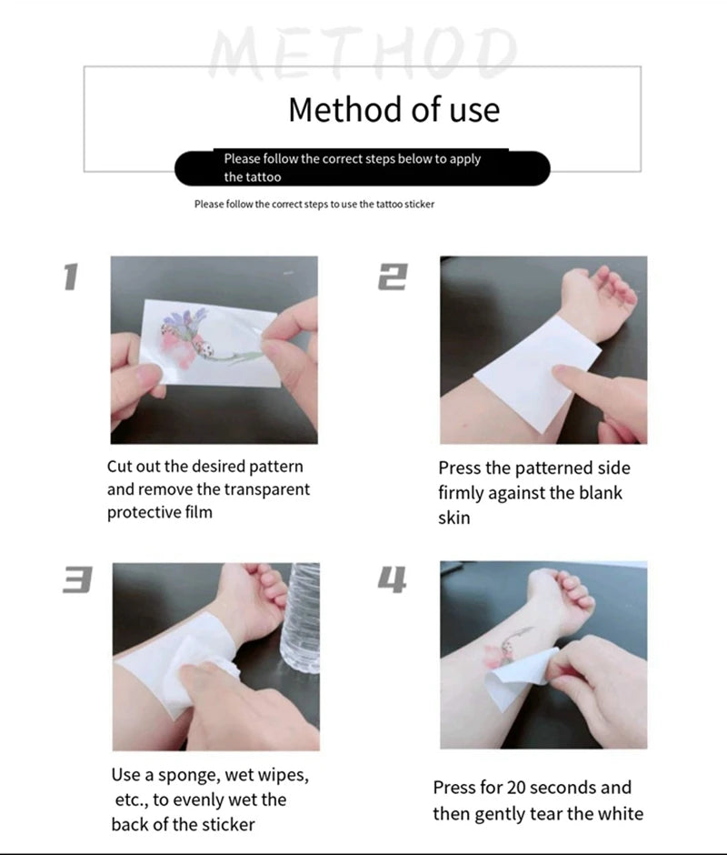 18pc/Lot Temporary Tattoo for Women Sexy Waist and Abdomen Concealer Body Art Temptation Long Totem Waterproof Tattoo Stickers