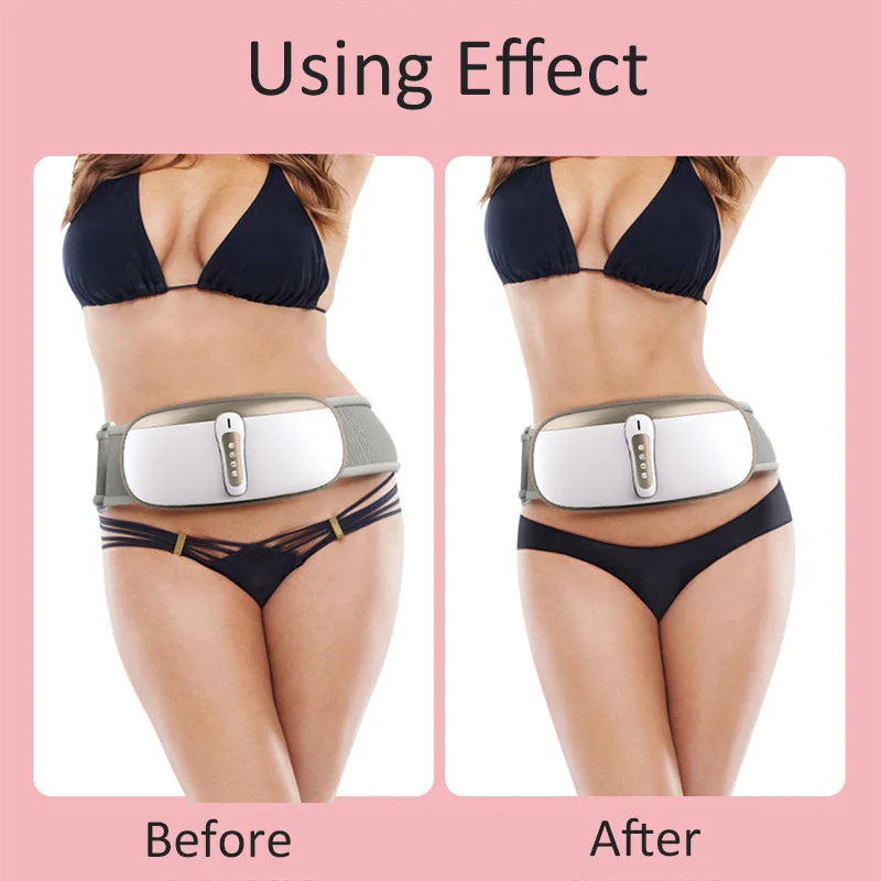 Slimming Belt Weight Loss Machine for Women Vibration Abdomen Massager Belly Fat Burner 4 Massage Modes Promote Digestion