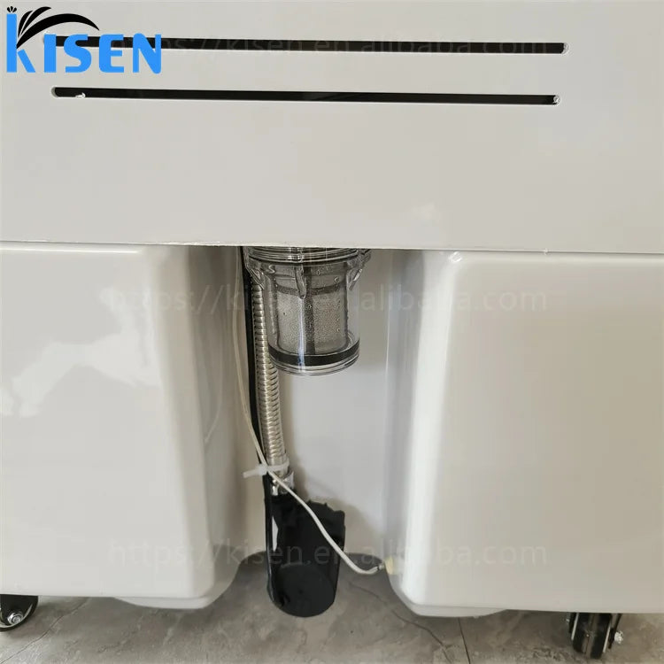 Kisen Good Quality Beauty Shop Furniture Portable 60L Water Tank Height Adjustable Hair Washing Sink Pipeless Shampoo Basin Bowl