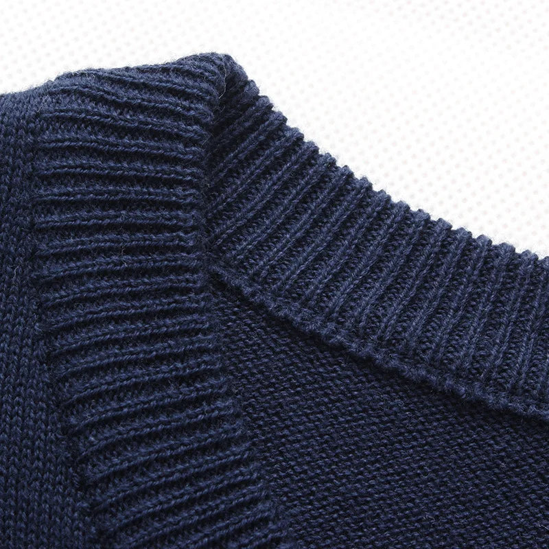 M-4XL autumn casual men's sweater O-neck striped slim fit knitted men's sweater pullover men's pullover sweater