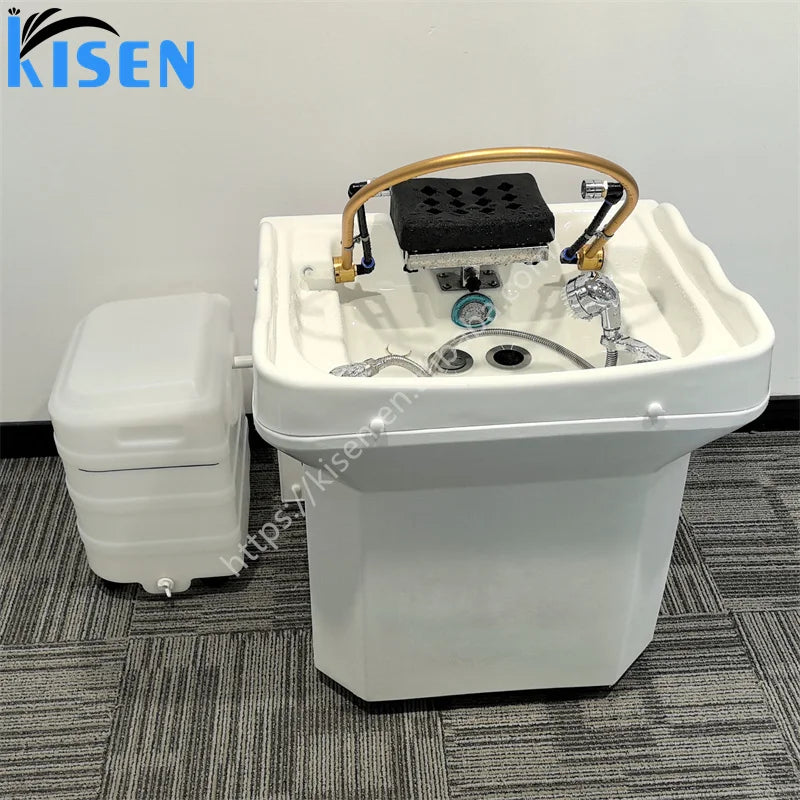 Kisen Head Spa Removable Hair Wash Treatment Shampoo Salon Furniture Sink Bowl Basin BAC EU UK US Plug Customize Voltage