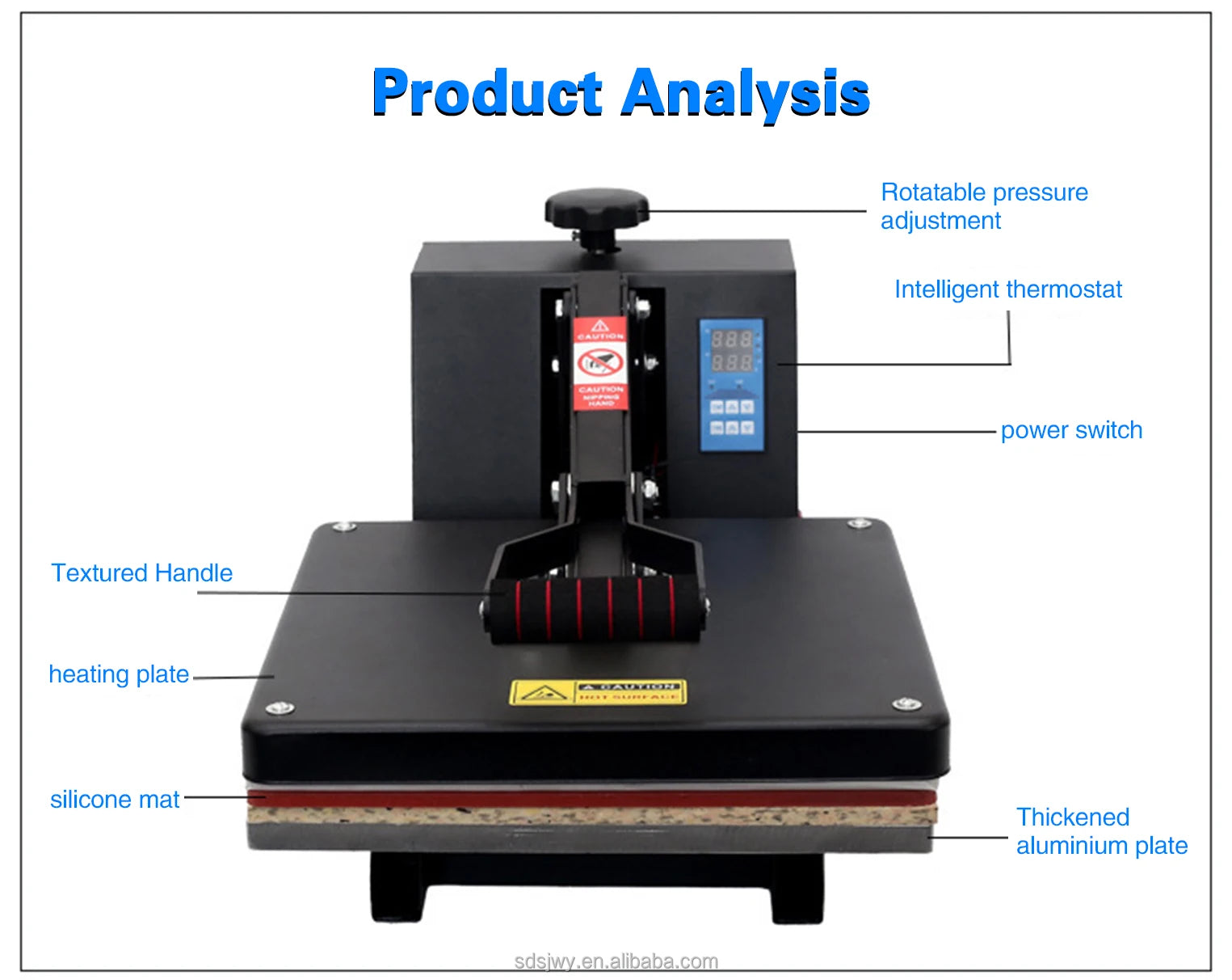 CE Hot Presses40*60 High Pressure Ironing Machine Printing Clothes Fabric Sublimation Heat Transfer Machine Equipment