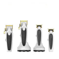 Professional Adult Barber Hair Salon Clippers Rechargeable Electric Metal Hair Clipper for Men with Plastic Handle for Home Use
