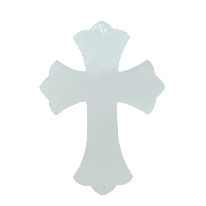 4.5*6.5cm Sheepskin Leather Patch With Cross Shaped Leather Label Genuine Leather DIY With Multiple Colors-106-182
