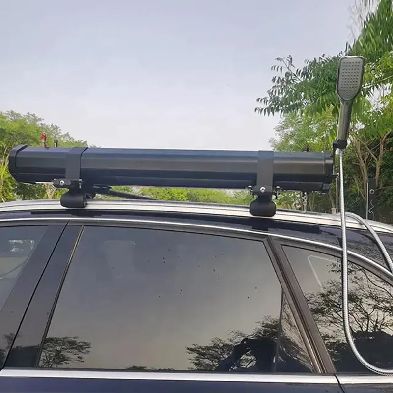 30L Car Roof Water tank Outside Camping Shower PVC Economical Car Solar Shower Road Shower