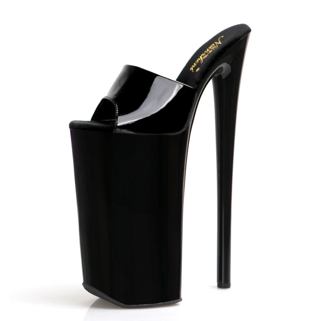 Transvestite Walking Stage 23cm Nightclub 9 Inch Open Toe Stripper Pole Dance Shoes PlusSexy Fetish Dress Queen Stiletto Heels